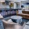 kitchen and bar seating in clubhouse