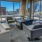 large windows surround and brighten sky lounge